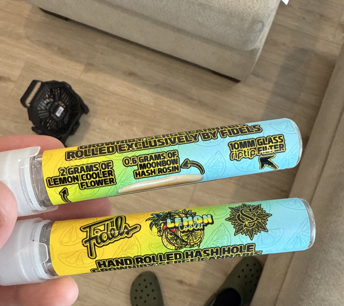 Buy Fidels x Lemon Cooler Hash Hole Pre Rolls